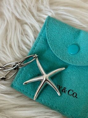 Tiffany & Co. Large Silver Starfish Pendant Necklace